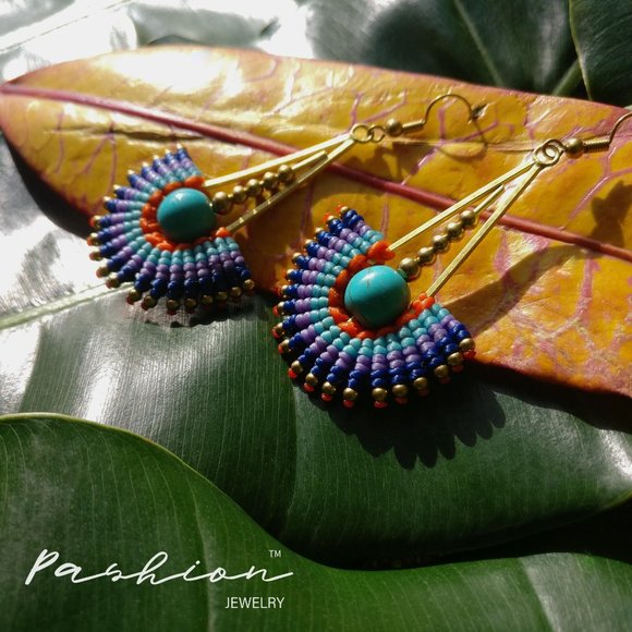 Boho-Chic-Gypsy handmade earrings - Picture 3 of 7